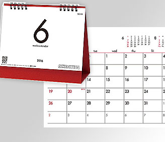 6 Weeks Calendar(レッド)