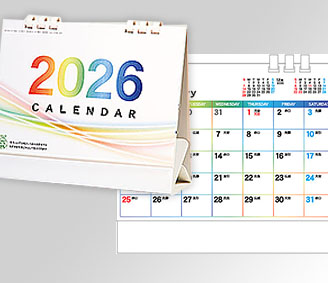 カラフルエコカレンダー(白台紙)