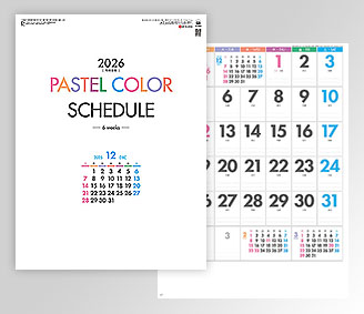 パステルカラースケジュール -6weeks-