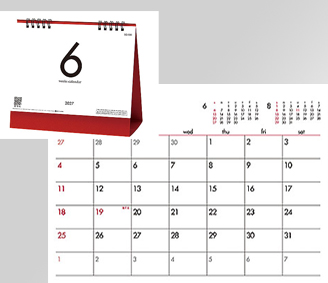6 Weeks Calendar(レッド)